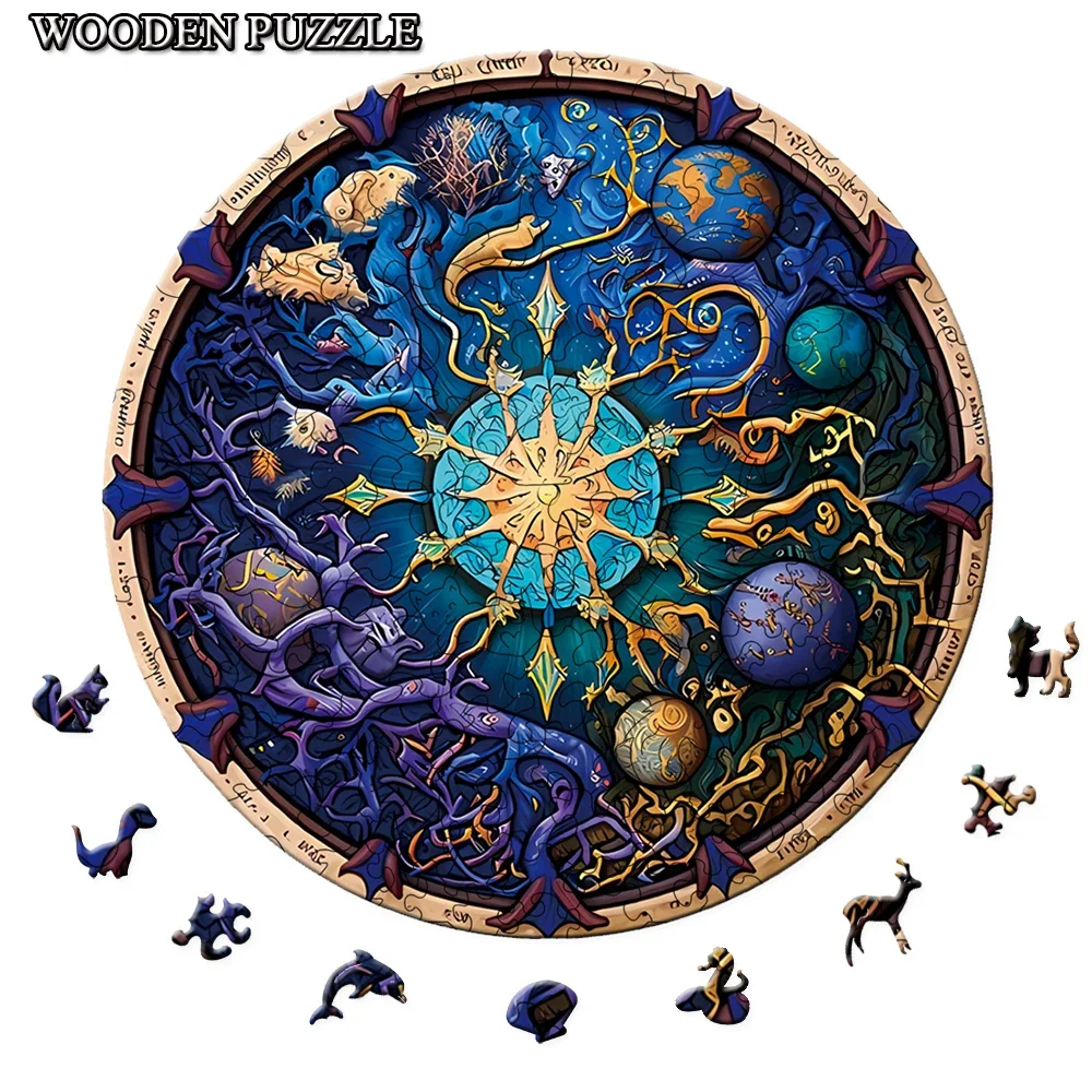 Unique Yin Yang Wooden Jigsaw Puzzle Perfect Gift For Adults And Kids To Stimulate Mind And Reduce Stress