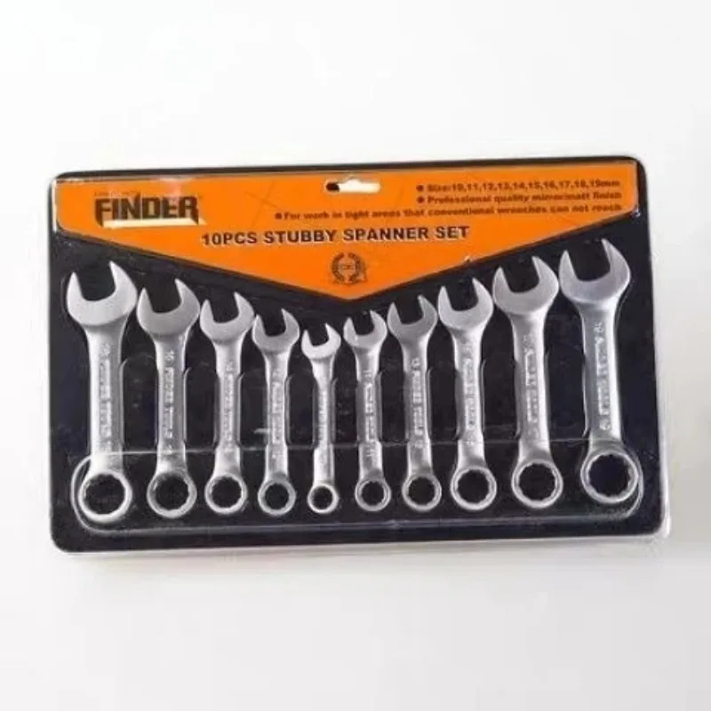 

Mini Dual Head Wrench Set Short Handle Combination Spanner for Auto Repair