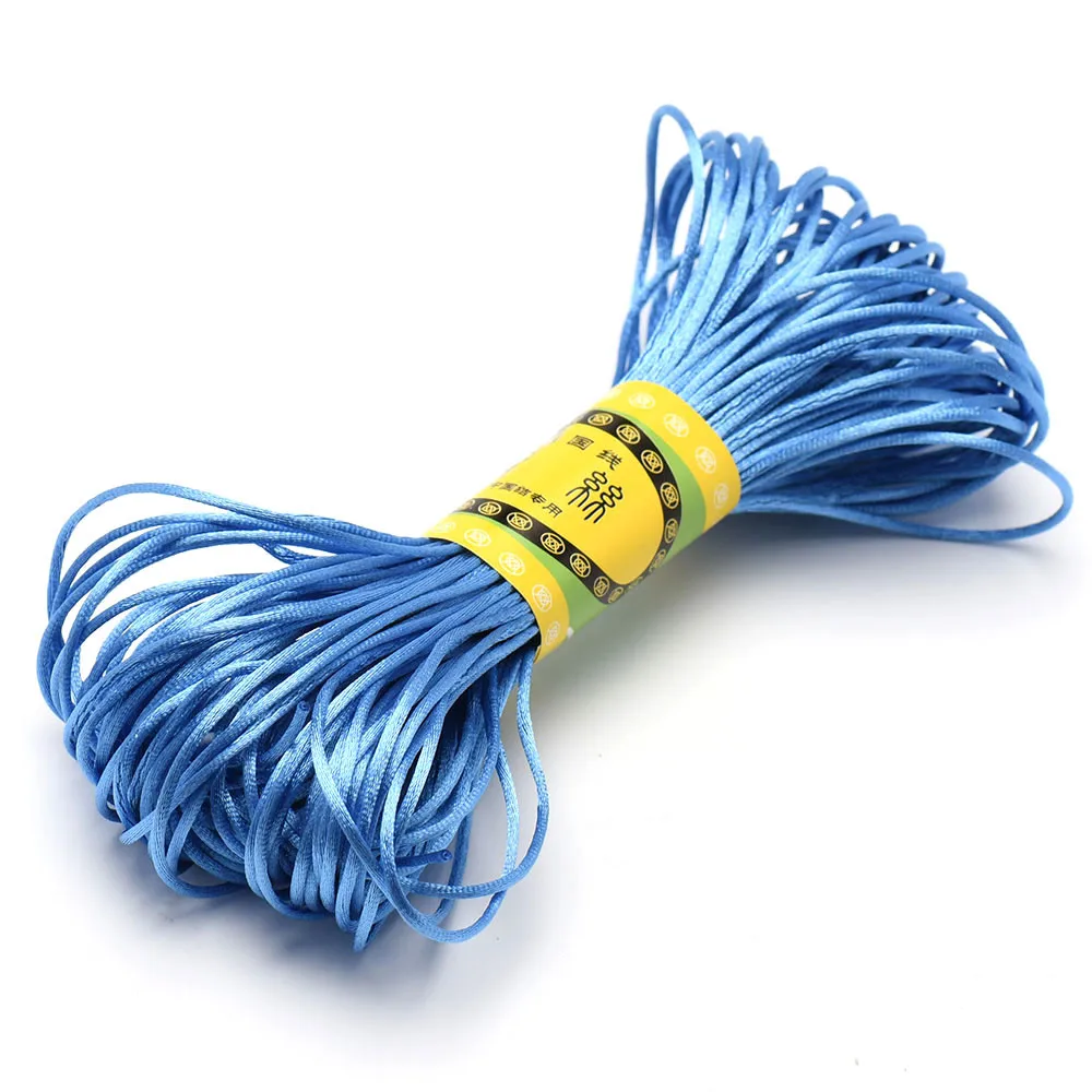 20 m 1,5 mm Satin-Nylon-Zierkordel, Rattail-Kordel, chinesischer Knoten