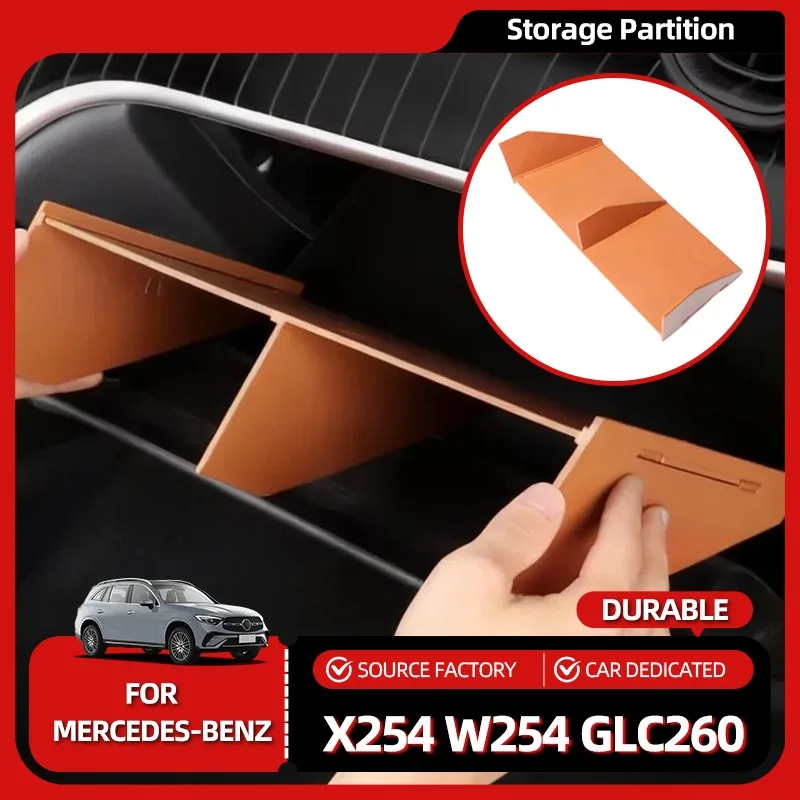 

Interior Stickers For Mercedes Benz GLC Class X254 W254 GLC260 GLC300 2023 2024 2025 Passenger Toolbox Storage Partition Auto In