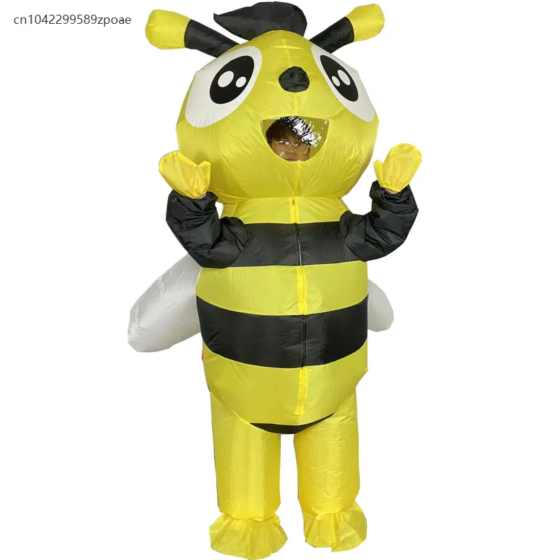 

Adult Unisex Cute Cartoon Animal Inflatable Costume Bee Costume Halloween Christmas Holiday Party Cosplay Stage Performance Prop