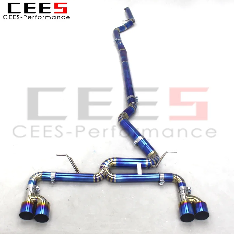 CEES Titanium Factory Price Muffler Exhaust Catback With Valves For BMW 320/320i N20/B48 2.0T 2012-2020