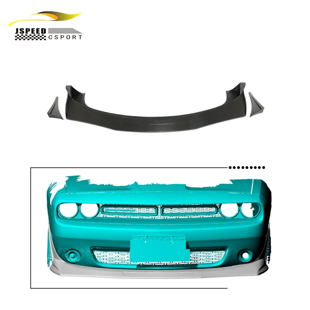 

Подходит для передней губы Dodge Challenger из углеродного волокна 2016-2019 гг.
