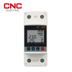 YC6VAs-W WIFI 110V 220V Smartlife TUYA Circuit breaker Energy Meter Metering Timer with Voltage Current and Leakage Protection