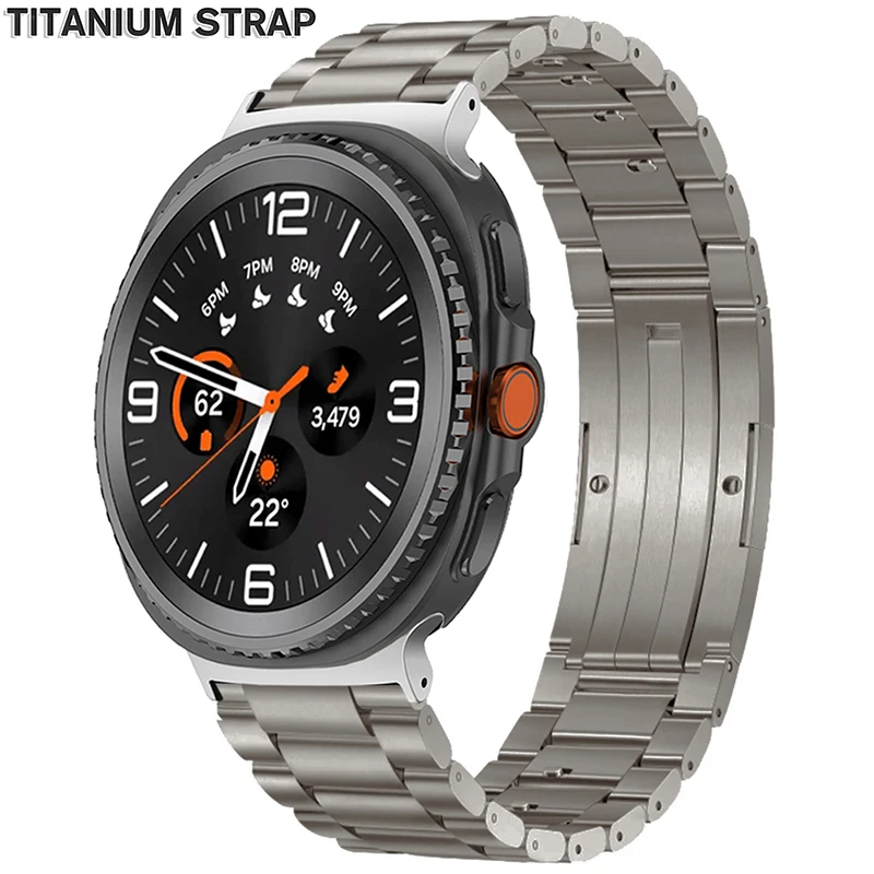 

Titanium Strap for Samsung Galaxy Watch 8 40mm 44mm 8Classic 46mm Band Bracelet for Galaxy Watch Ultra 2025 47mm Quick Wristband