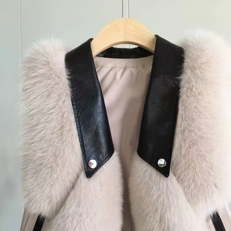 

Модный жилет из искусственного меха, женский жилет, жилет, осень-зима 2022, новый короткий меховой и мягкий универсальный жилет, куртка, пальто