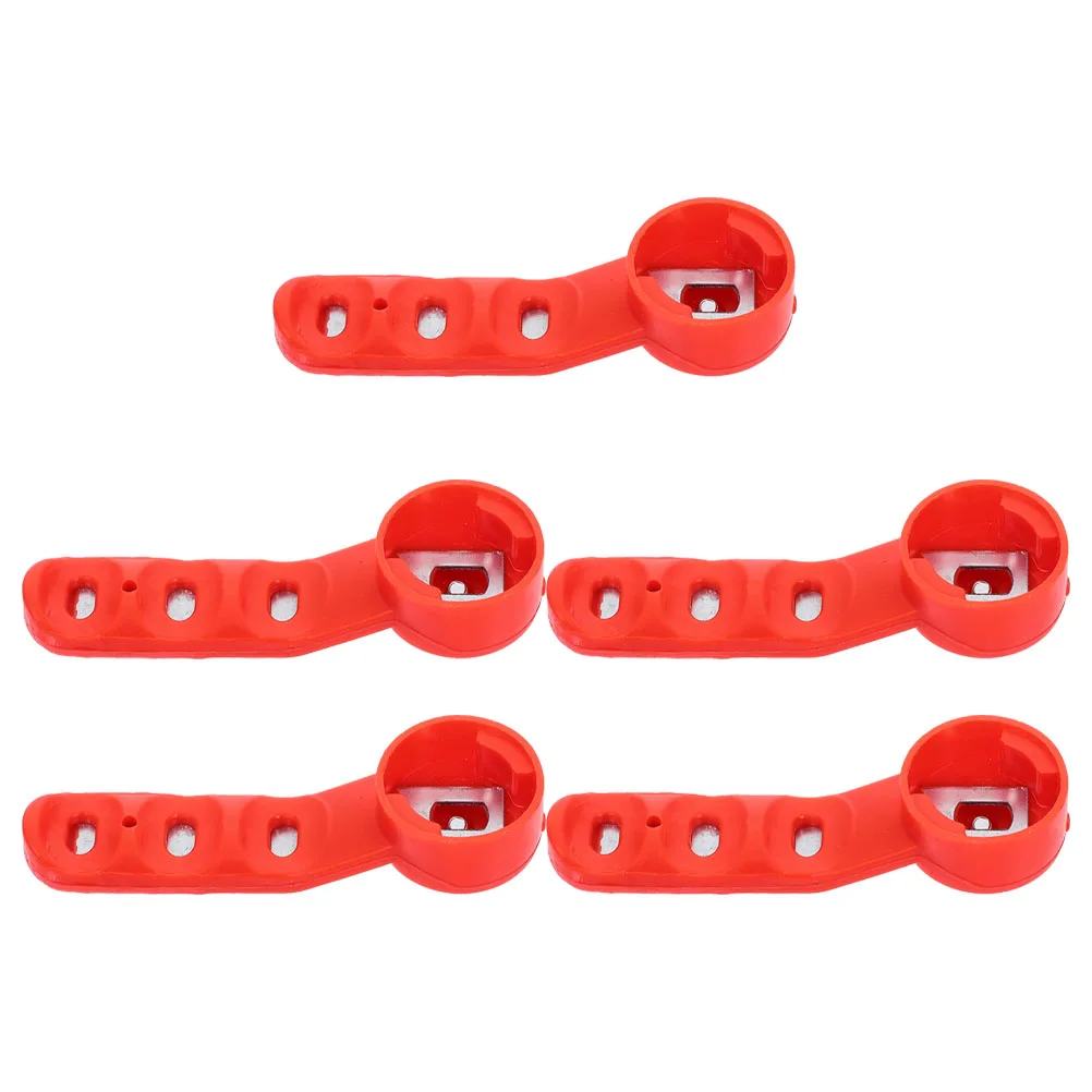 

5pcs Ball Valve Handle Iron Long Handle Water Faucet Hose Bib Gas Replacement Leakproof Ergonomic Pool Shut Garden