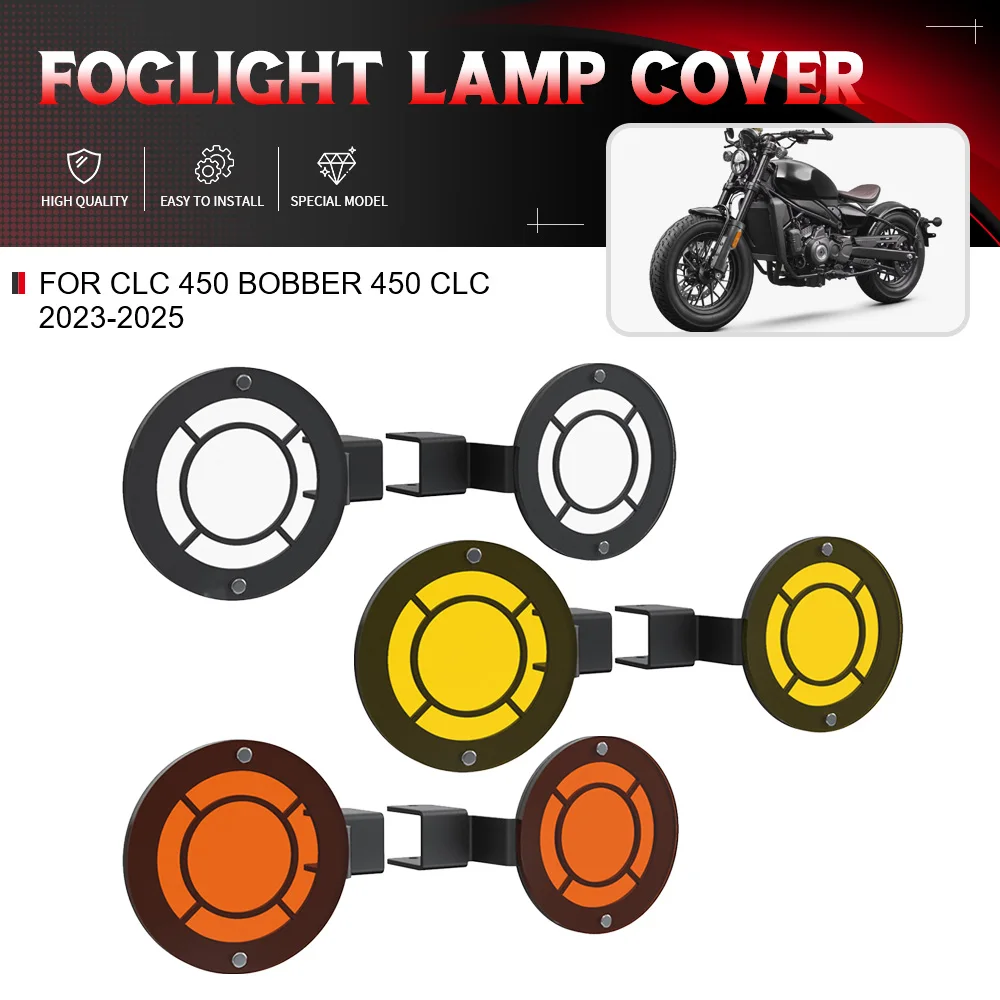 

For CFMOTO CLC 450 Bobber 450 CL-C 2023-2024-2025 Motorcycle Accessories Fog Light Protector Guards Metal Foglight Lamp Cover