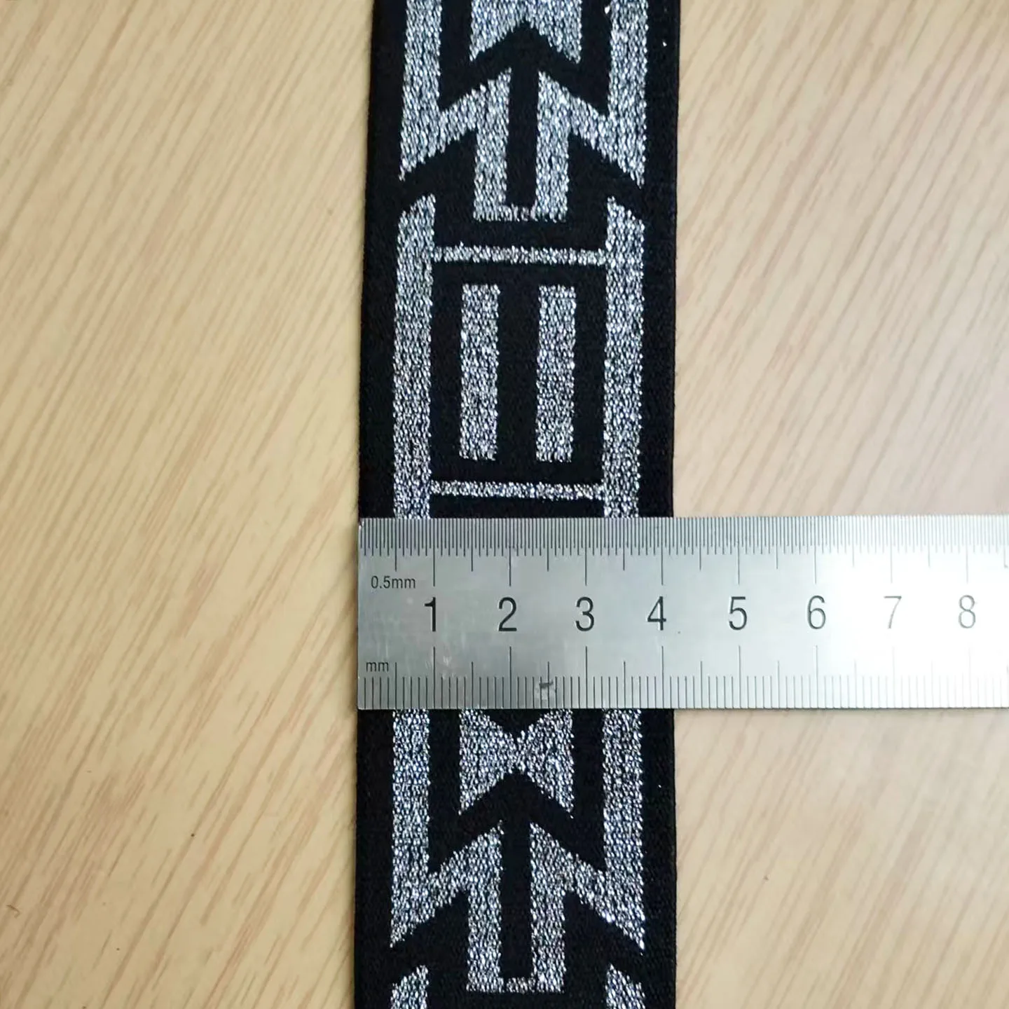 Silver Shiny 40mm Elastic Bands Clothing Pant Waist Rubber Band Underwear Belt Elastics Webbing Tape Sewing Accessories By Meter
