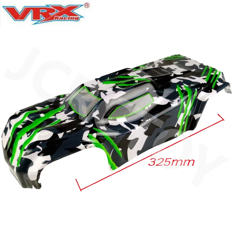 RC VRX R0249 R0250 325mm Wheelbase PVC Body Shell w/Sticker For 1/8 VRX Racing RH817 RH818 COBRA 4WD Electric Truck Parts