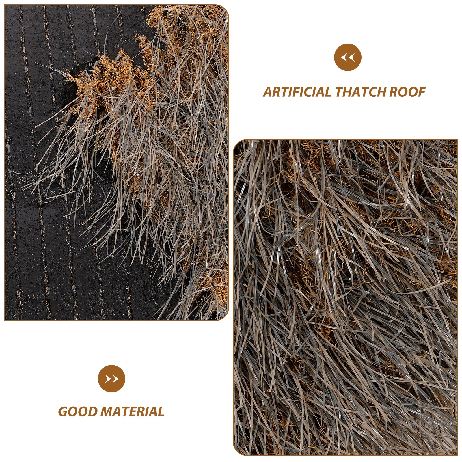 

Simulation Straw Roof Synthetic Thatch Roofing Decorative Gardening Project Wall Landscape Scene Easy Install Fake Straw Roof