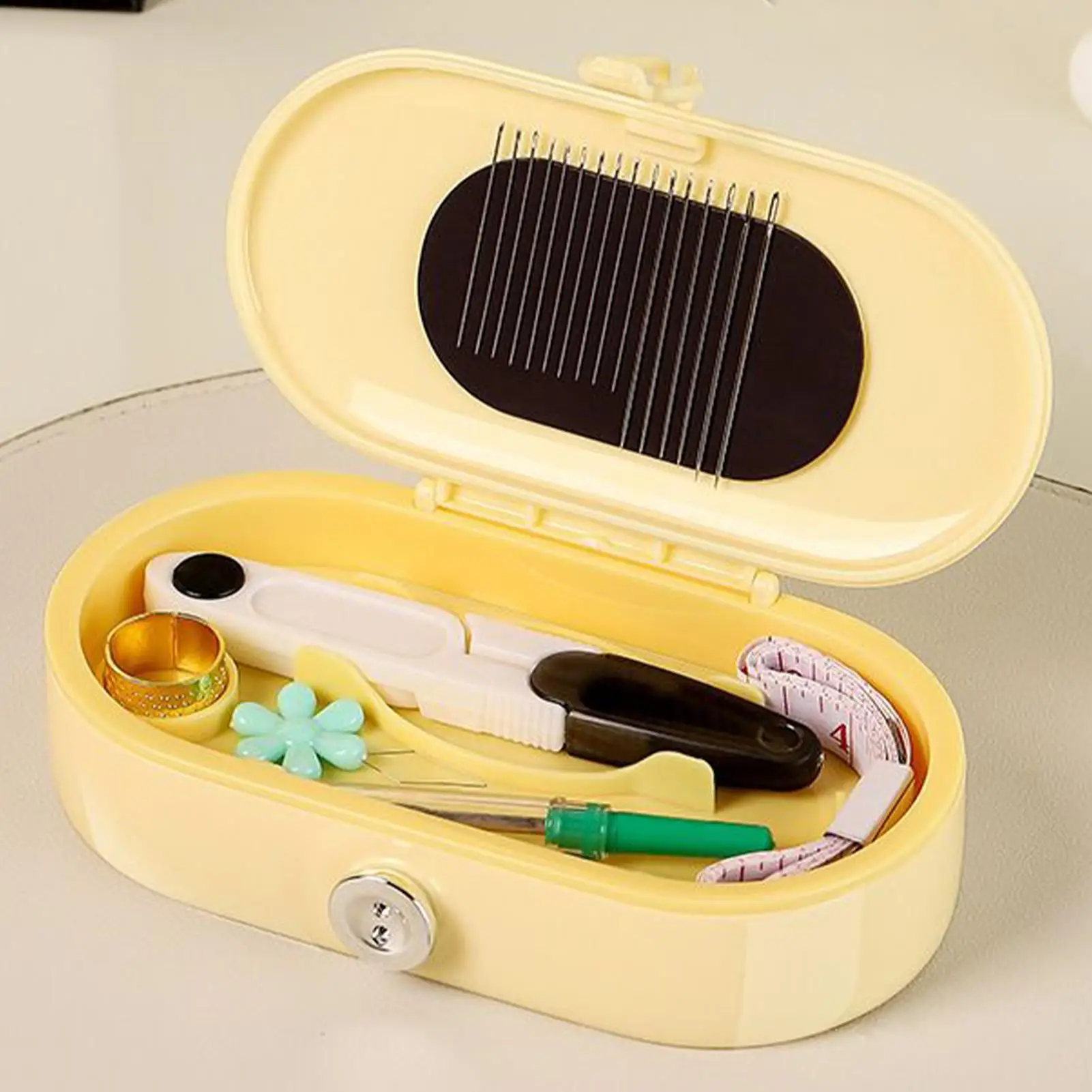 

Sewing Kit Basic 21 Piece Portable Stitching Supplies with Storage Box Small Sewing Kit for Travel Men Women Youth Mom Grandma