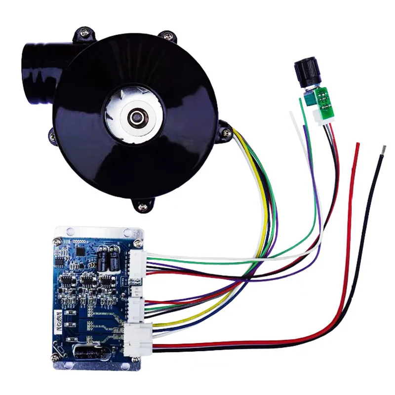 Stepless speed regulation DC brushless motor PWM pulse width control centrifugal large flow blower exhaust fan