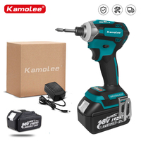 Kamolee 588Nm 5.0Ah Cordless Electric Impact Brushless Wrench 5 Speed Screwdriver Power Tool 1/4\