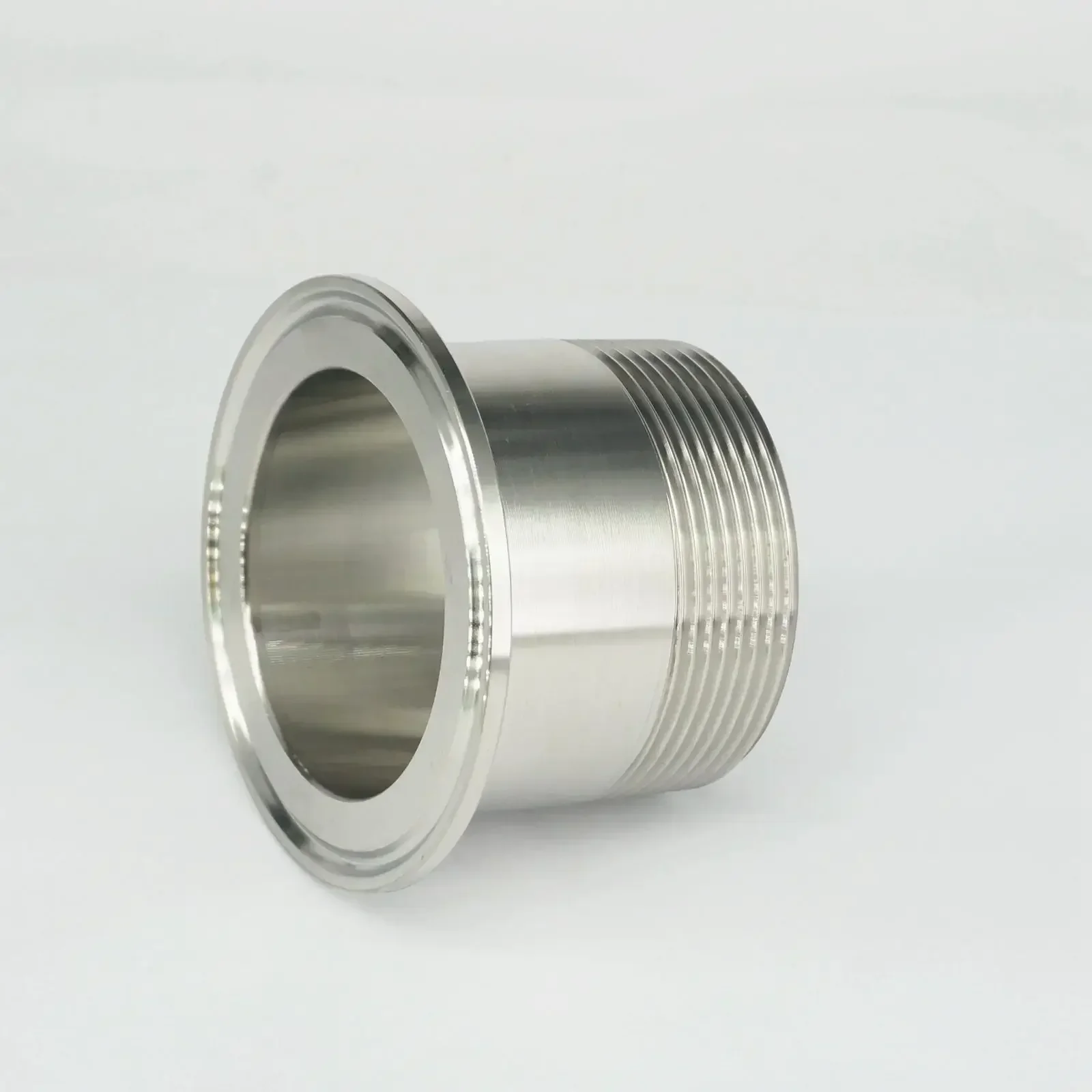 2-1/2" BSP Male x 91mm Ferrule O/D Tri Clamp 3" 304 Stainless Steel Sanitary Pipe Fitting Connector Homebrew