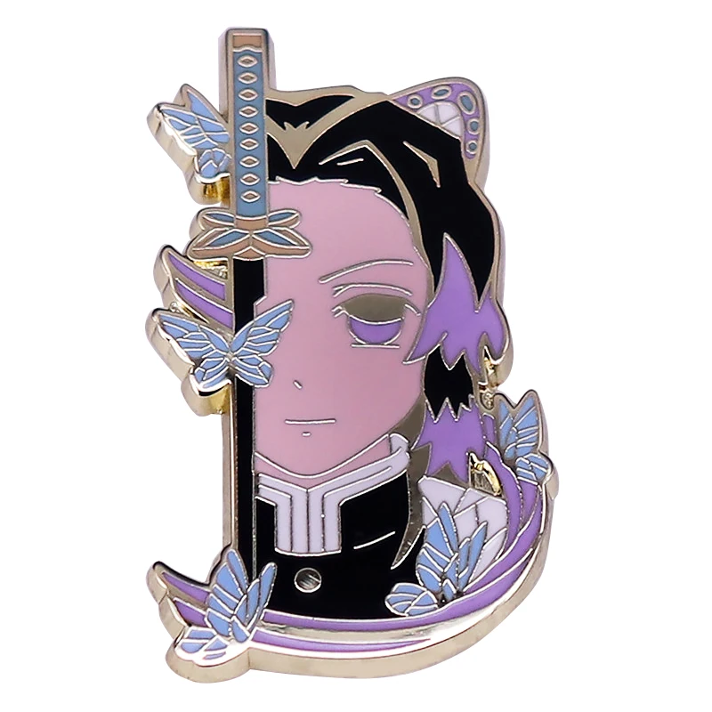 Broches de Anime japonés para hombre y mujer, alfileres esmaltados geniales, insignias de solapa para mochila, accesorios de joyería de moda,