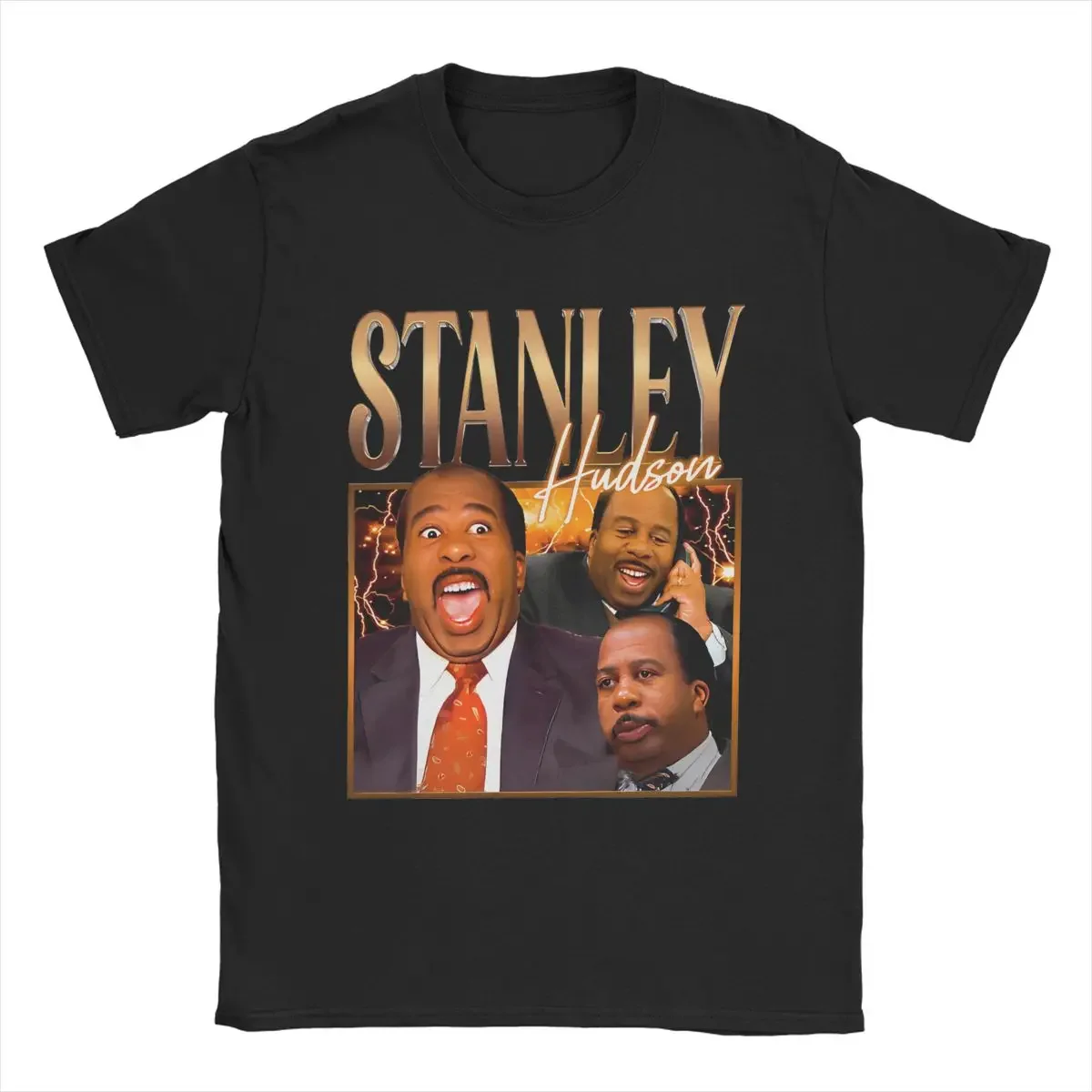 The Office Stanley Hudson Apparel T-Shirt Men Teenager Leslie David Baker Vintage 100% Cotton All Seasons Cloth