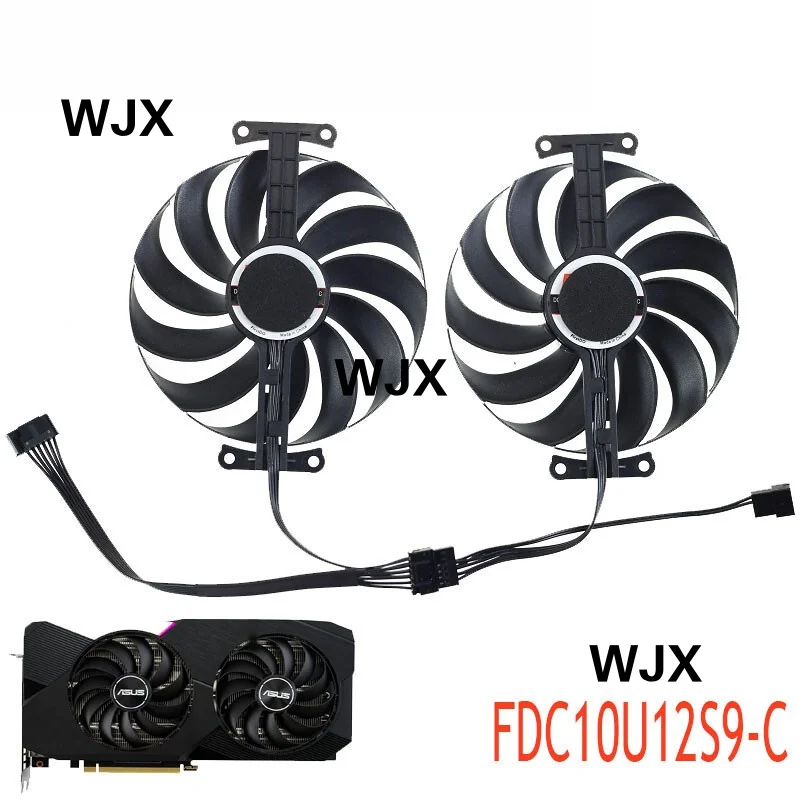 95MM FDC10U12S9-C Video card fan for ASUS Dual RX 6750XT 6700XT 6650XT 6600