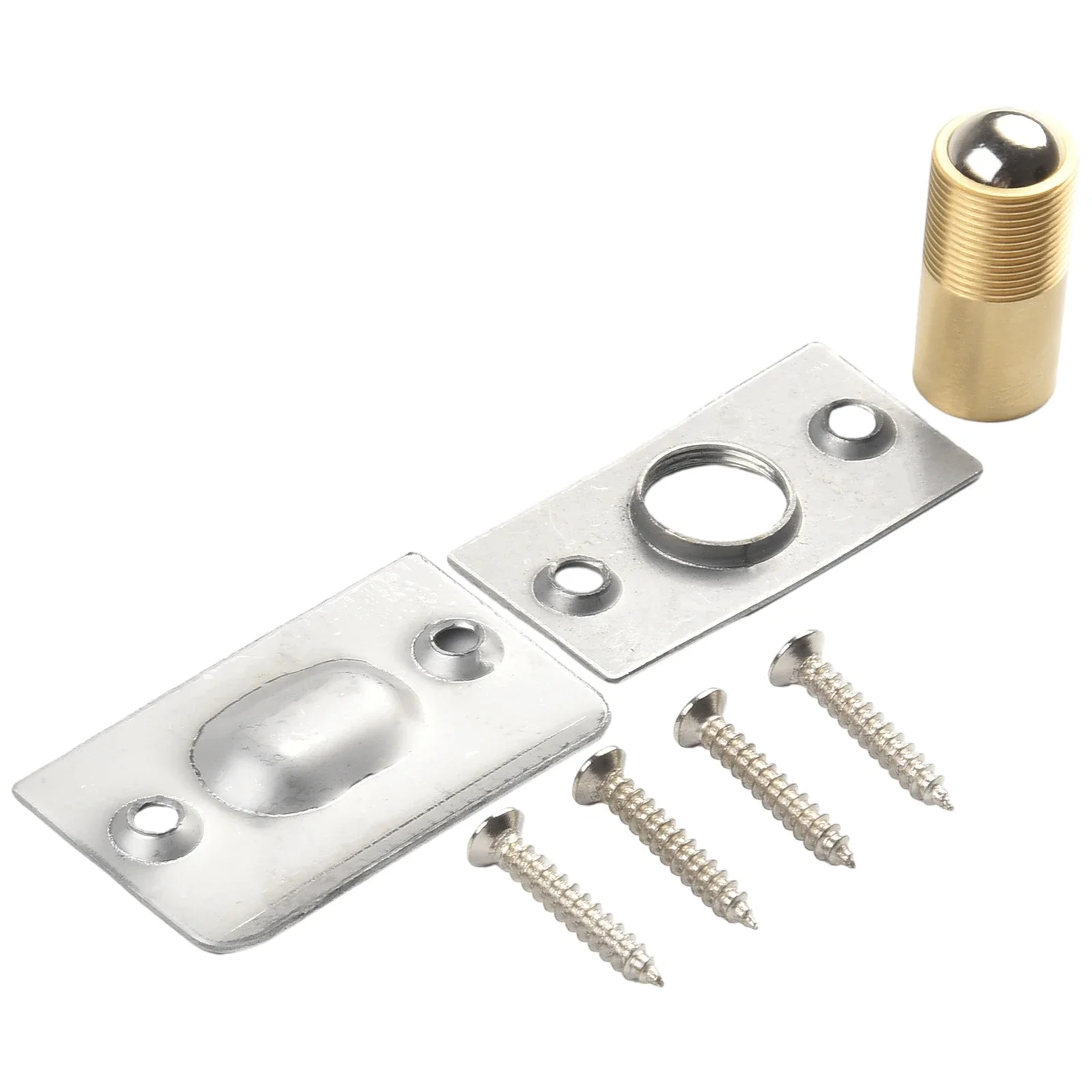 Brand New Door Catch Door Top Bead Ball Catch Door Mortice Lock Dual Adjustment Roller Catch Rust Proof Silver