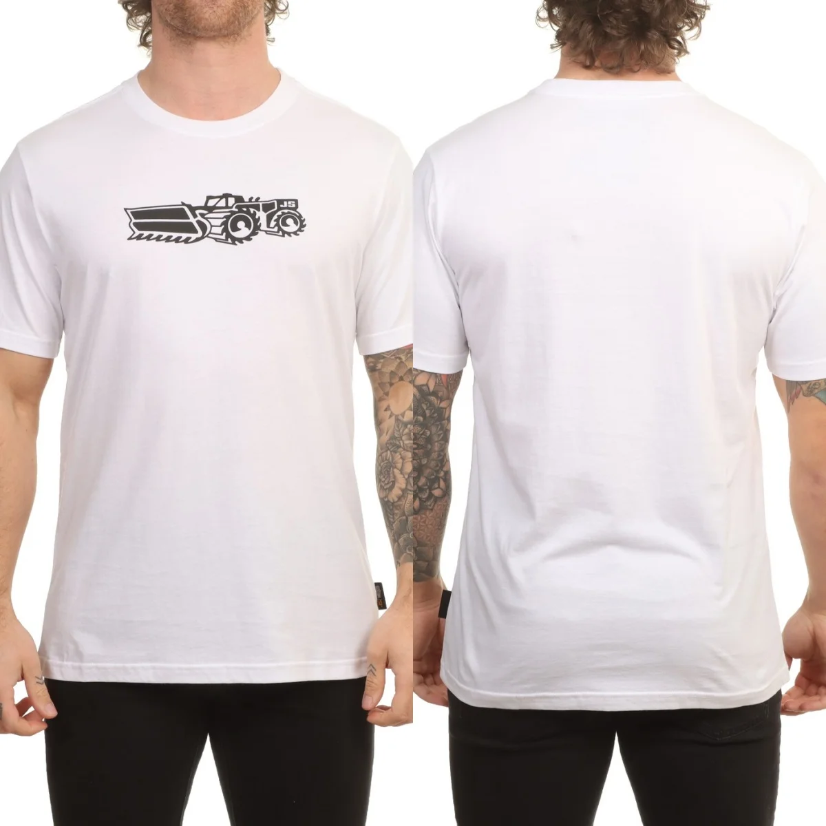 JS Outdoor Surfboards Grafik-Baumwoll-T-Shirt Unisex Sommer Kurzarm Mode Marken-T-Shirt Luxus Casual Vintage Tees – Detail 4