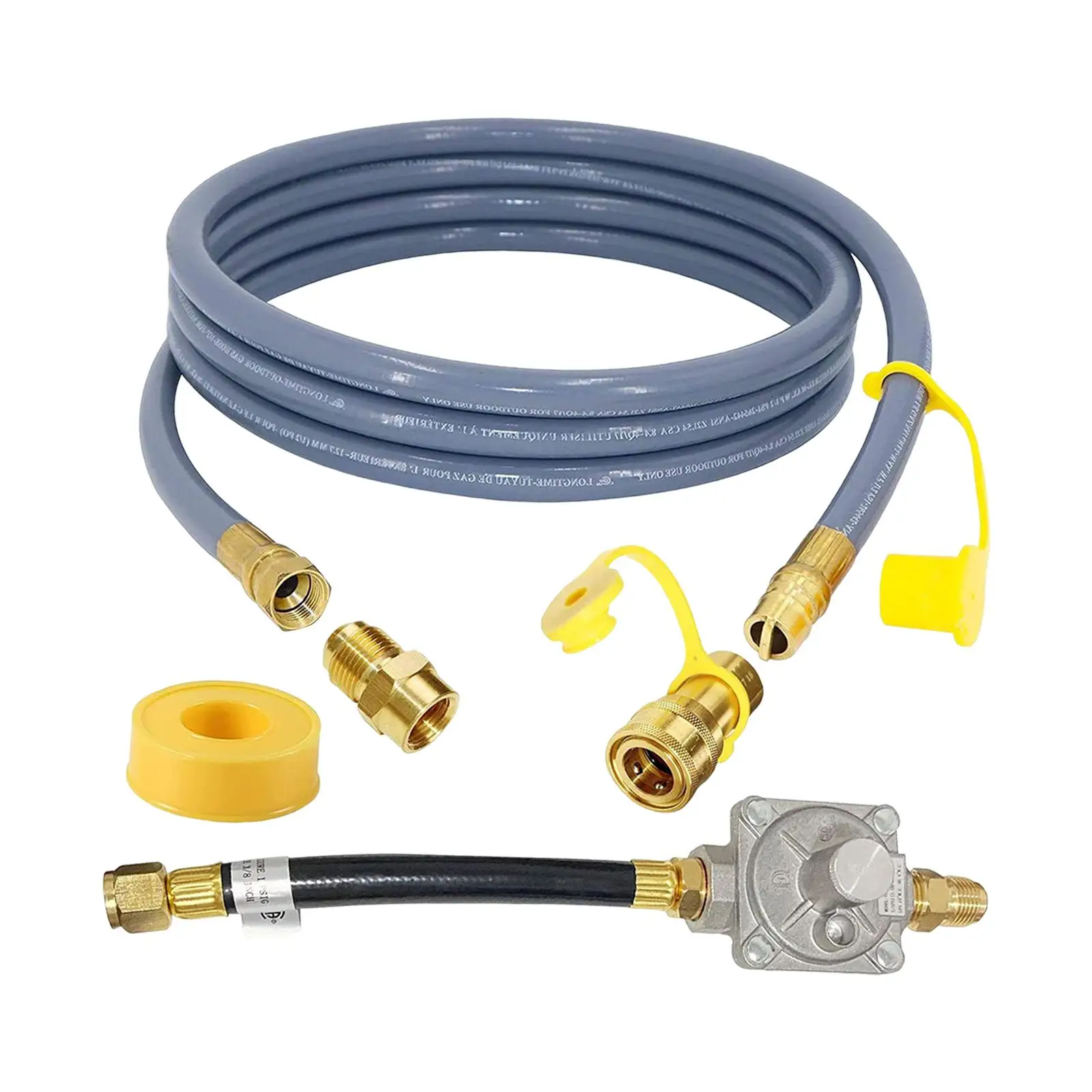 10 Feet Propane to Natural Gas Conversion Kit Gas Line for Low Pressure BBQ