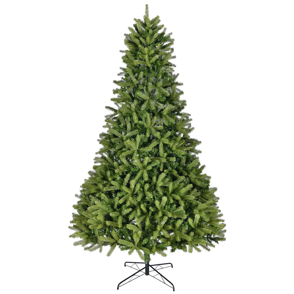 

9Ft Artificial Tree, 2576 Mixed Tips, Unlit Hinged Spruce, Easy Assembly, Foldable Stand, Green.