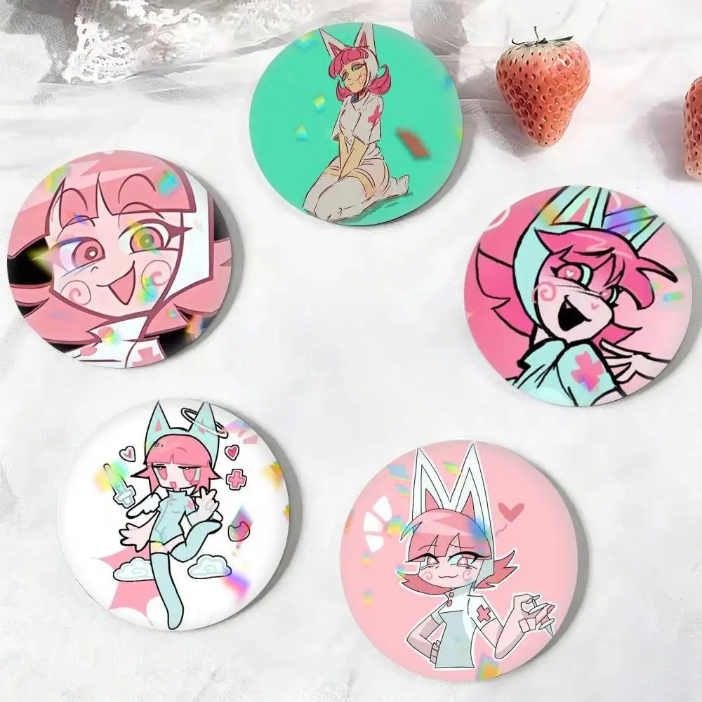 N-Nurse Z-Zlata Animation  P-Psychocuties  25mm 32mm 44mm 58mm 75mm Brooches Badges Pins for Accessories Gift
