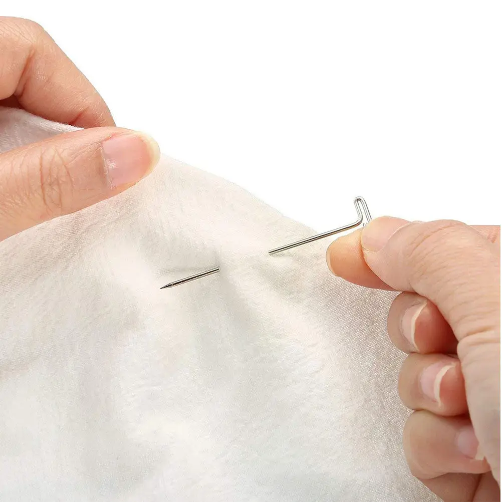

450Pcs Simple T-Pins Strong Steel Pins with T-Bar Head for Securing Fabrics Modeling Knit Blocking Easy Insert Remove