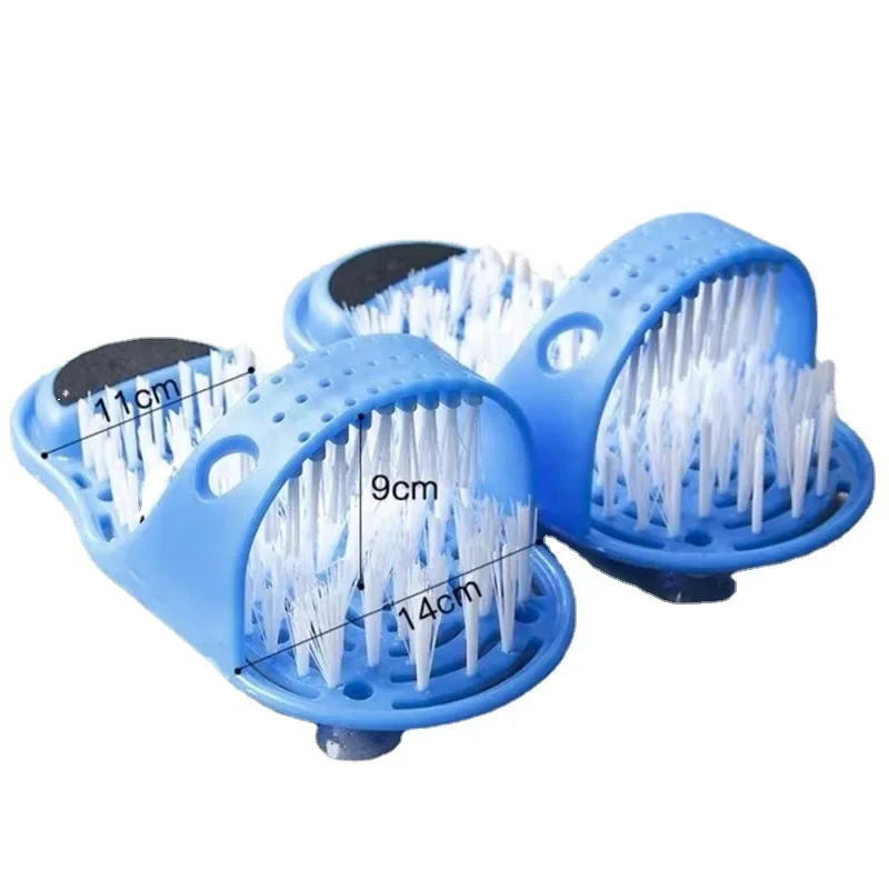 

Shower Foot Scrubber Massager Cleaner Spa Exfoliating Washer Wash Slipper Tools Bathroom Bath Foot Brushes Remove Dead Skin 1PC