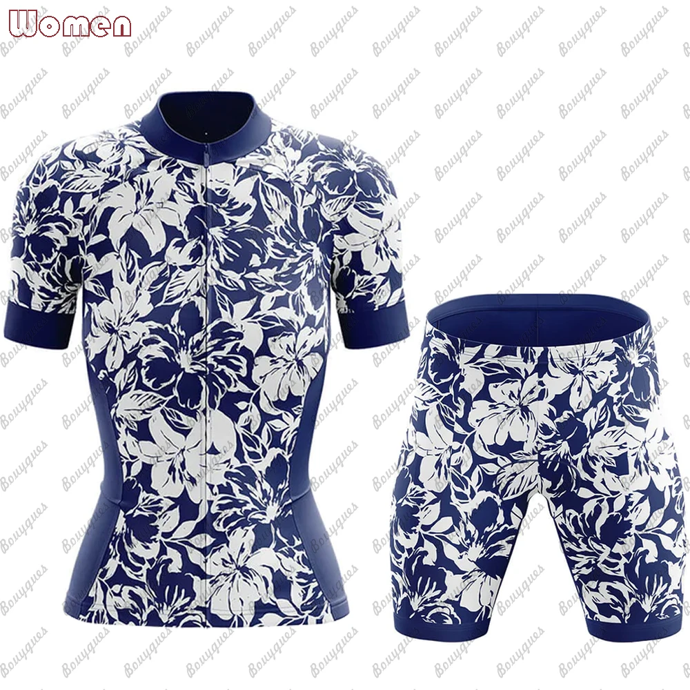 Arts Love Pattern Purple Women Cycling Jersey Set MTB Bike Clothing Racing Bicycle Clothes Ropa Ciclismo Team Sports Cycling Set