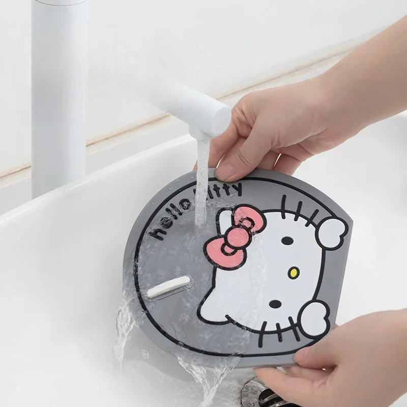 Sanrio Anime Hello Kitty Deodorous Pad Filter Odor Proof Floor Drain Cover Kitchen Bathroom toilet Sewer Sealing Silicone Mat - Image 5