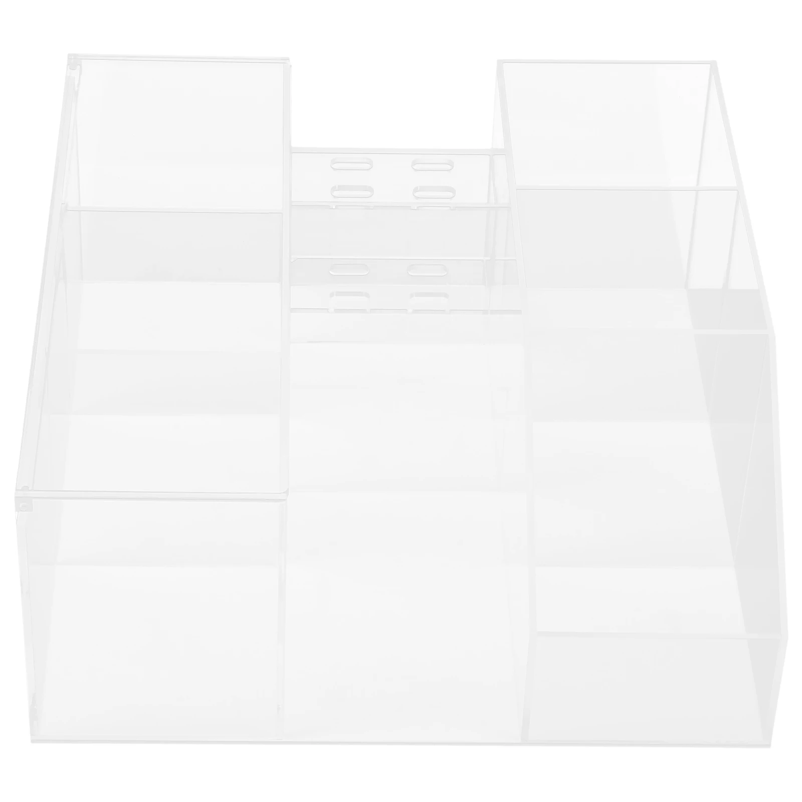 Caja de almacenamiento de herramientas para pestañas, organizador de pestañas acrílicas, soporte para pinzas, soporte de herramientas de belleza de escritorio, estante de exhibición transparente, uso doméstico en salón