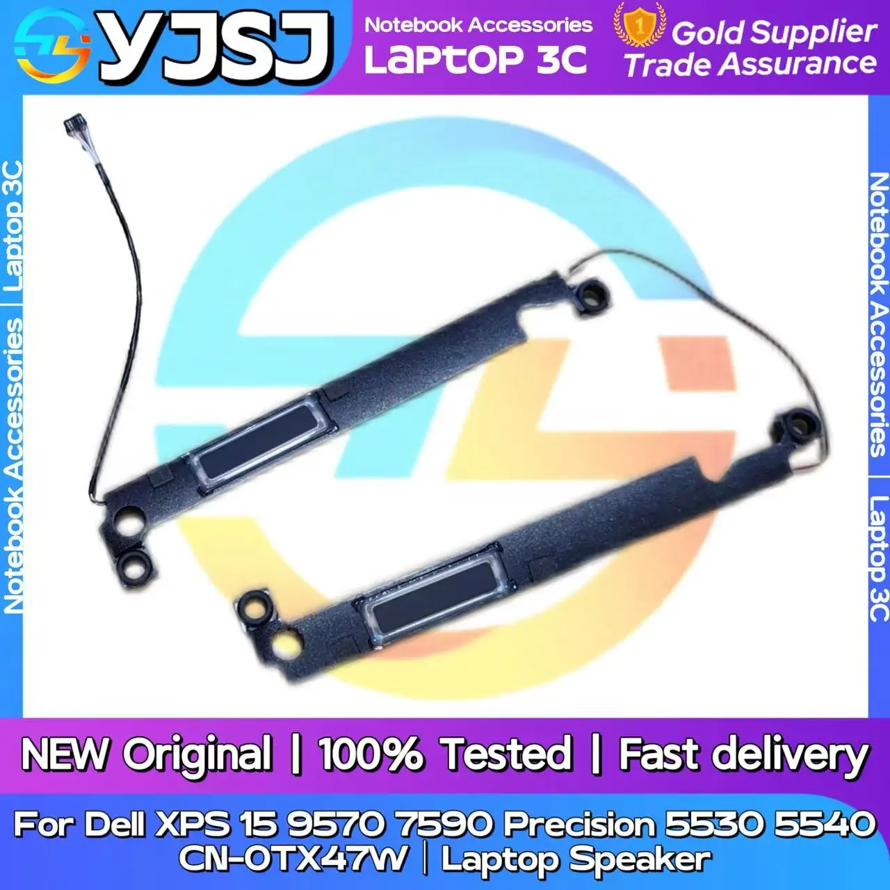 

New Original Laptop Notebook Audio Speaker For Dell XPS 15 9570 7590 Precision 5530 5540 built-in speaker horn audio CN-0TX47W