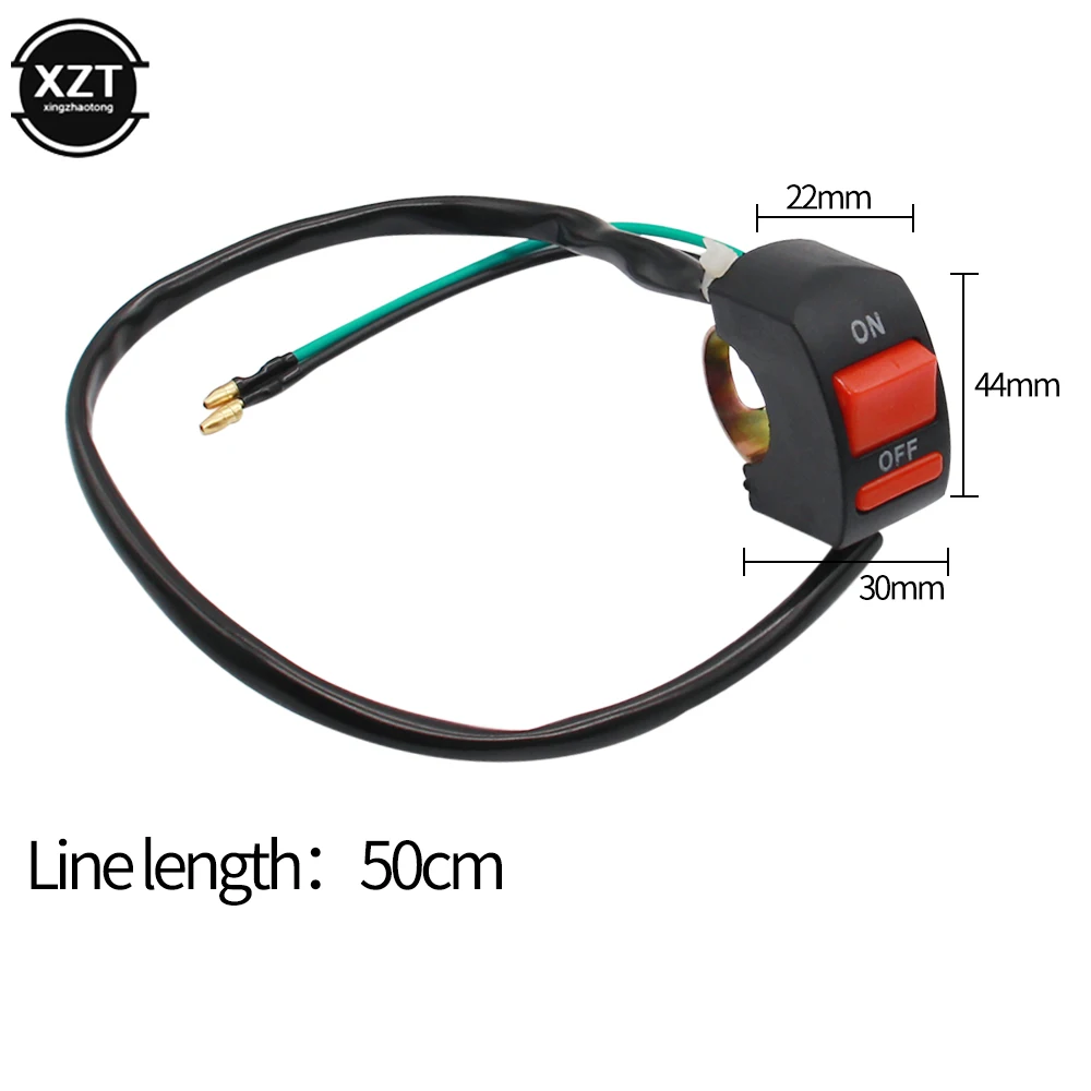NEW Universal Motorcycle Handlebar Flameout Switch ON OFF Button for Moto Motor ATV Bike DC12V/10A Black Motorcycle accessories