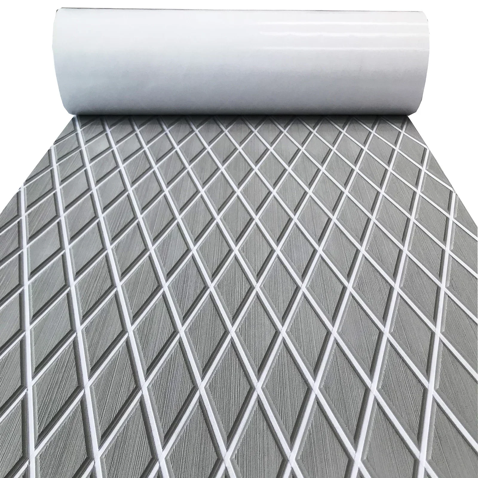 2400x900x6mm Zelfklevende EVA Foam Bootvloer Pad Diamond Faux Teak Decking Sheet Antislip Marine Yacht RV Mat Accessoires