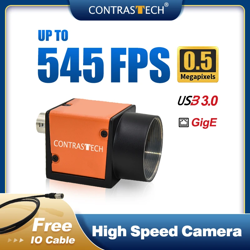 

0.5MP CMOS PYTHON480 4.8μm 1/3.6” GigE USB3.0 Global Shutter Area Scan Camera for Vision Inspection