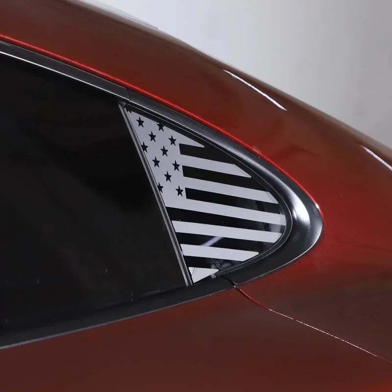 

Для Porsche Taycan 2019-2024 черные наклейки на окна из ПВХ, задняя треугольная оконная стеклянная панель, декоративная крышка, отделка, автомобильные аксессуары