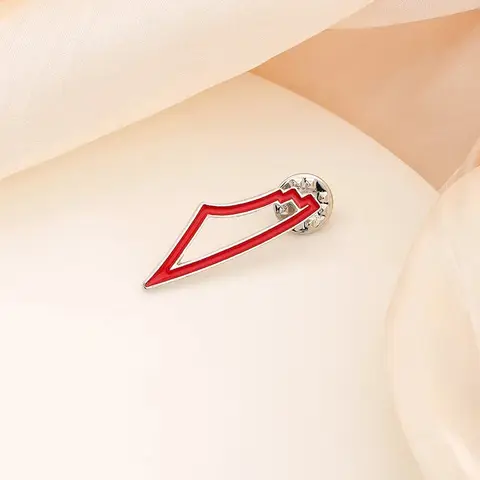 Emalj rostfritt stål vattenmelon brosch nål geometrisk handala pojke hjärta väska ryggsäck badge charm smycken för män 10 best sales vattenmelonbrosch - №3