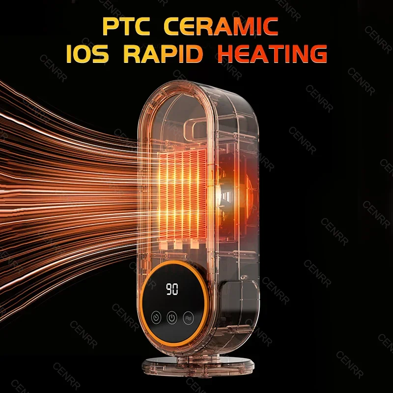 

Портативный фиолетовый настольный электрический обогреватель, вентилятор, новый умный обогреватель 1200 Вт, вентилятор горячего воздуха для дома, спальни, офиса, теплая машина для зимы