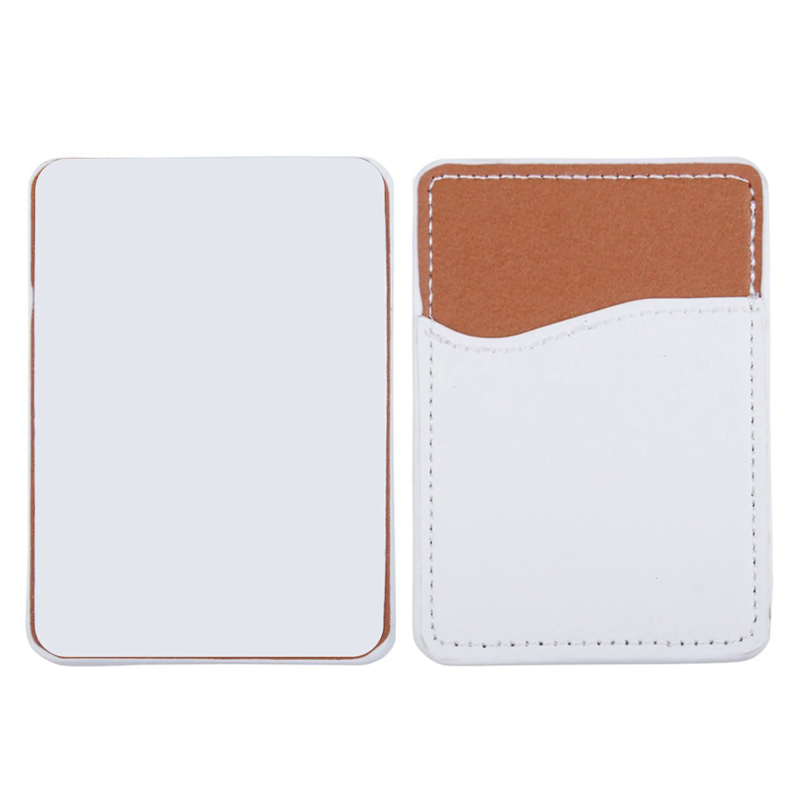 Sublimation Blanks Phone Wallet PU Leather Card Holder For Back Of Phone Stick On Any Smartphone Slim Card Holder Credit Card