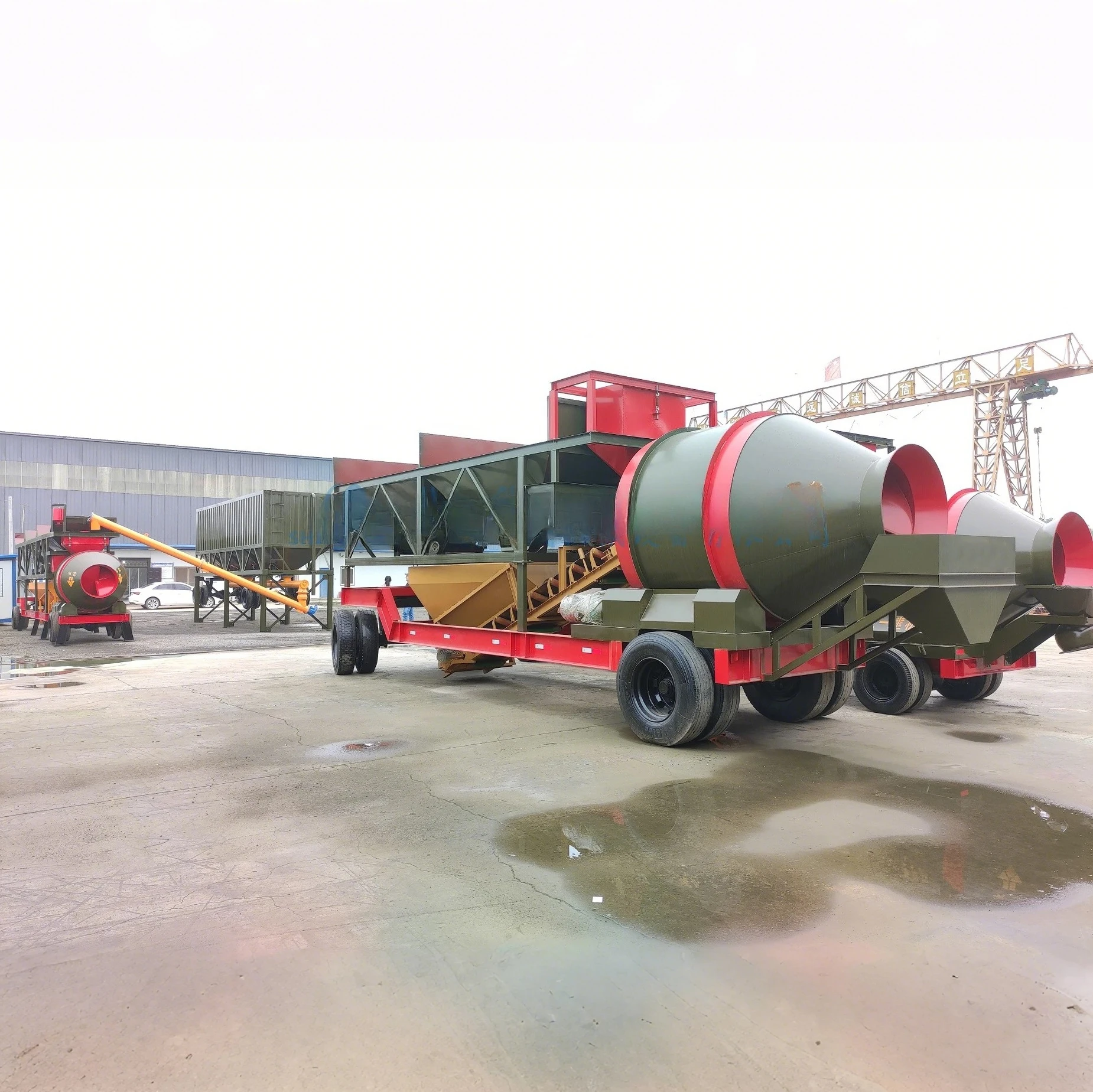 YG 25/60m3 محطة خلط الخرسانة المتنقلة بسعر المصنع عالي الجودة #5