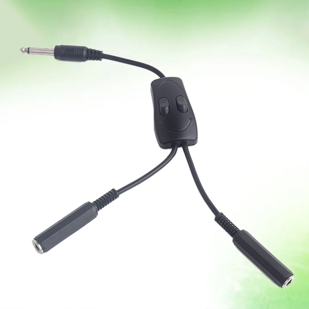 

Black Wire Clip Cords Splitter Dual Independent Switch Controls for Machine Power Supply Tattoo Clip Cord Accessories