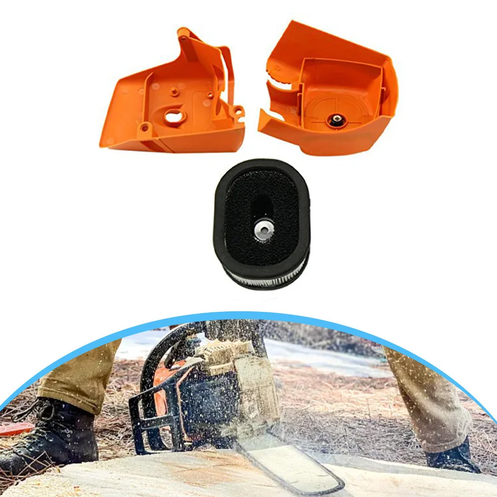 Air Filter and Cover Set for MS640 MS650 MS660 For Chainsaws with Air Baffle and Cylinder Cover Replacement Parts