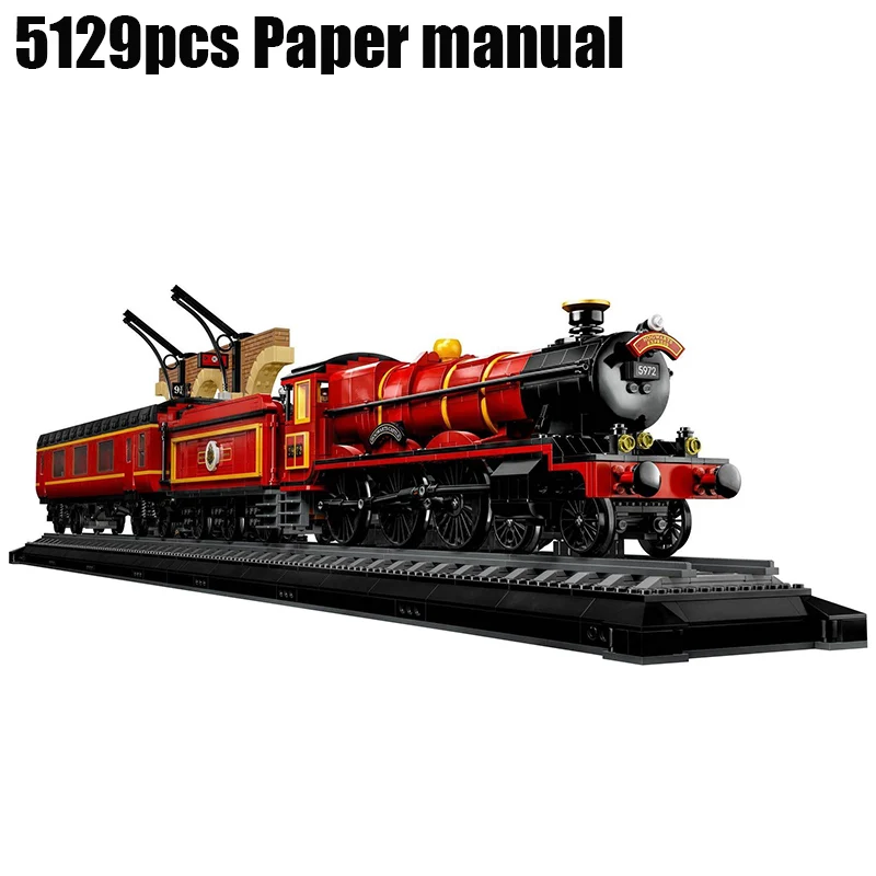 5129 Teile Raumdekoration Zug-Bausteine Konstruktionssteine Modell Kompatibel mit Set 76405 Geburtstags- und Weihnachtsgeschenke für Erwachsene