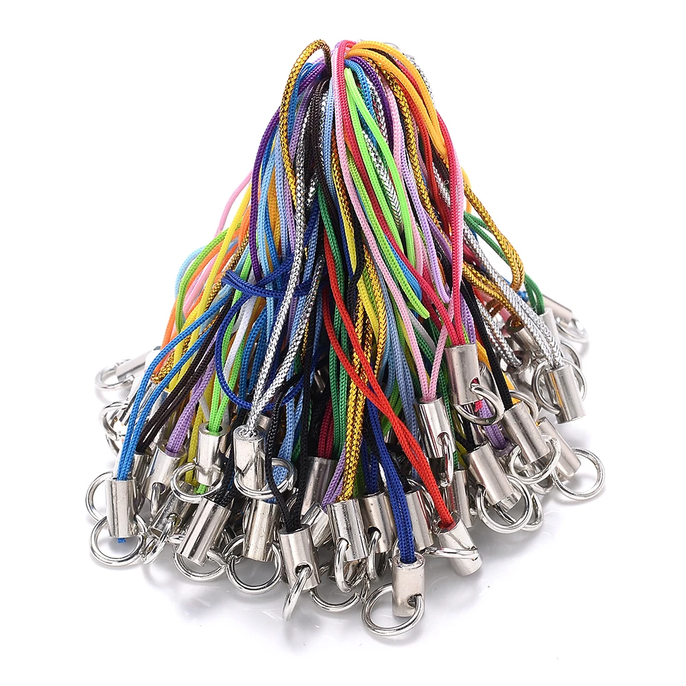 Mix Polyester Cord with Jump Ring for Keychain Making