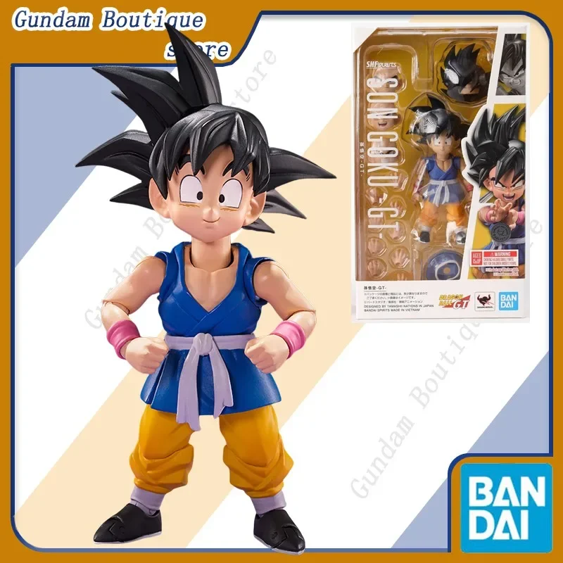 Bandai натуральная SHF Dragon Ball SON GOKU-GT- аниме фигурка Коллекционные суставы подвижная модель игрушки украшения подарок детям