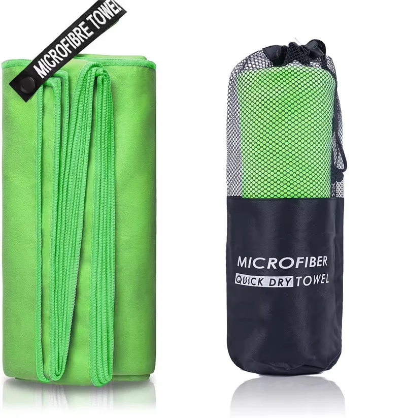 Quick Dry Beach Towel, Microfiber Travel Towel,Fast Drying Towel Set For Camping, Beach, Gym, Sports, Bath_voghion.com
