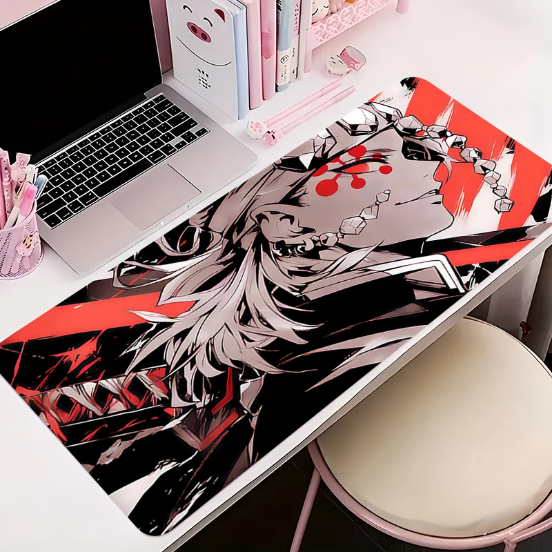 لوحة ماوس أنيمي ألعاب D-demon Slayer Tengen Uzui ماوس الوسادة حصيرة مكتبية للكمبيوتر وخزانة المكتب لوحة المفاتيح