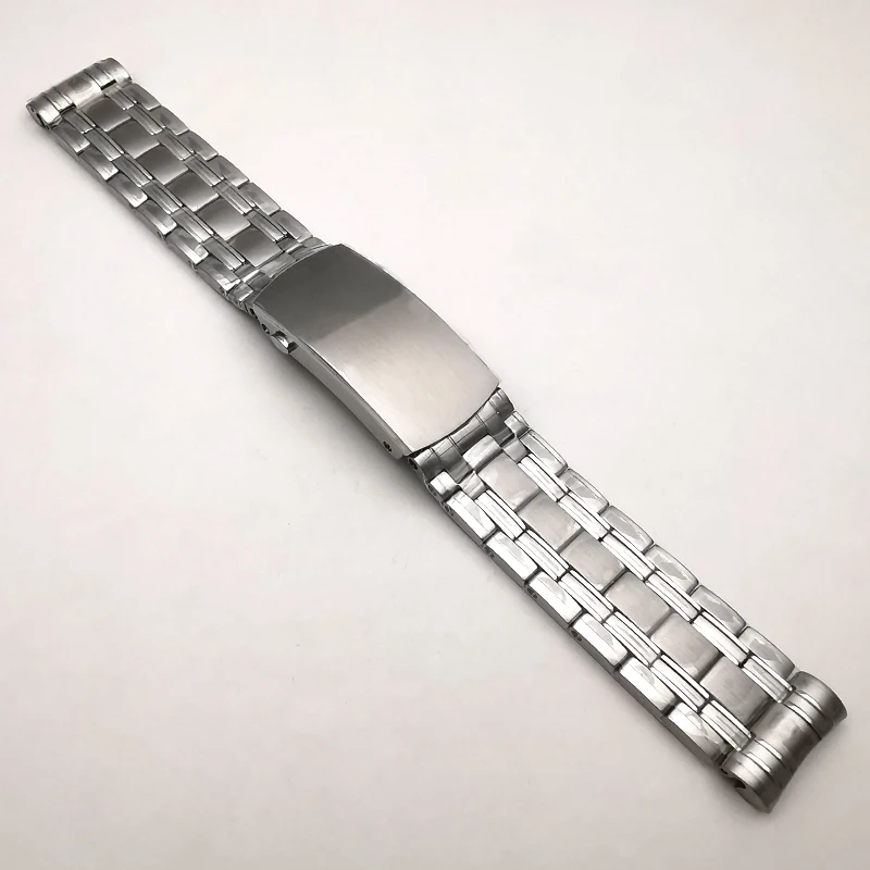 Best Accessorious, 20mm 316L Stainless Steel Silver Color Watch Bracelet Band Chain For Seamaster Diver 300M, Watch Parts