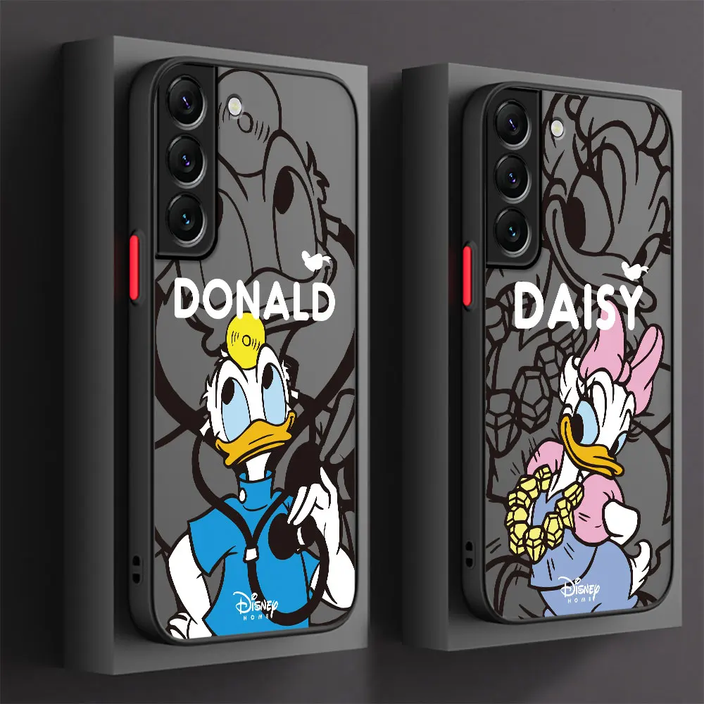 

Donald Duck Girlfriend Daisy phone Case for Samsung Galaxy S24 Plus S20 S21 FE S10 Lite 10 S23 9 S22 Ultra 20 fundas Matte Cover